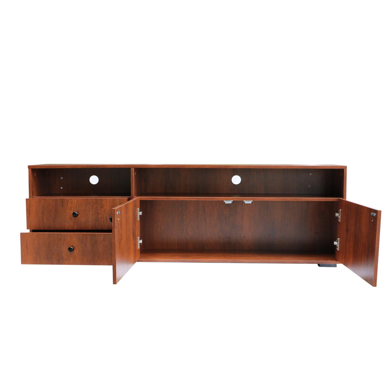 62.99 "Modern style multi-storage dark brown slide rail TV cabinet - Urban Living Furniture (Los Angeles, CA)