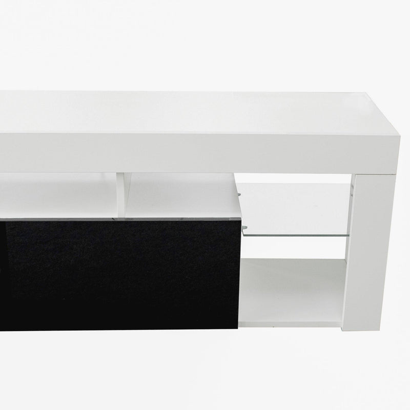 FURNITURE & TV Stand  160 LED Wall Mounted Floating 63" TV Stand (White/Black) - Urban Living Furniture (Los Angeles, CA)