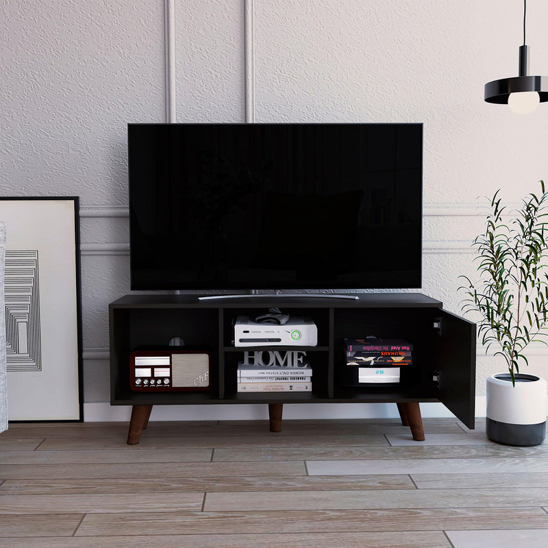 Stamford 3-Shelf Rectangle TV Stand Black Wengue - Urban Living Furniture (Los Angeles, CA)