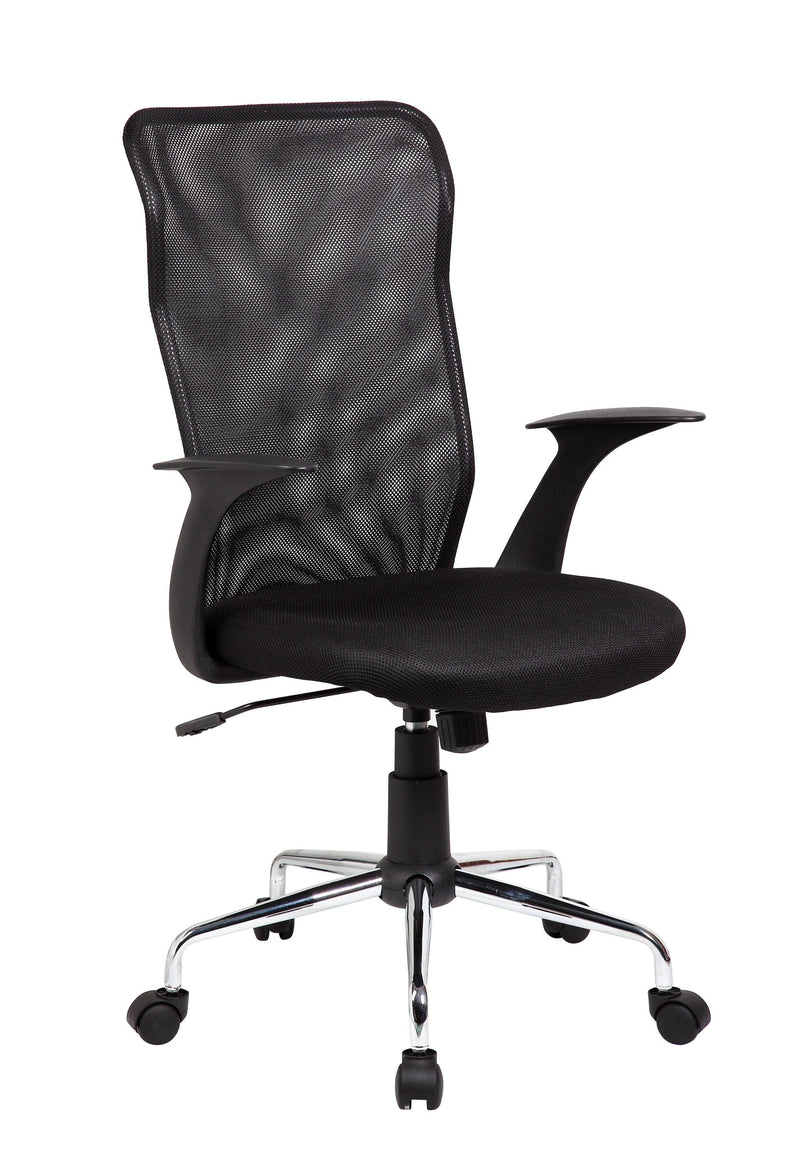 Techni Mobili Medium Back Mesh Assistant Office Chair, Black - Urban Living Furniture (Los Angeles, CA)