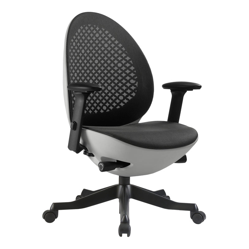 Techni Mobili Deco LUX Executive Office Chair, White - Urban Living Furniture (Los Angeles, CA)