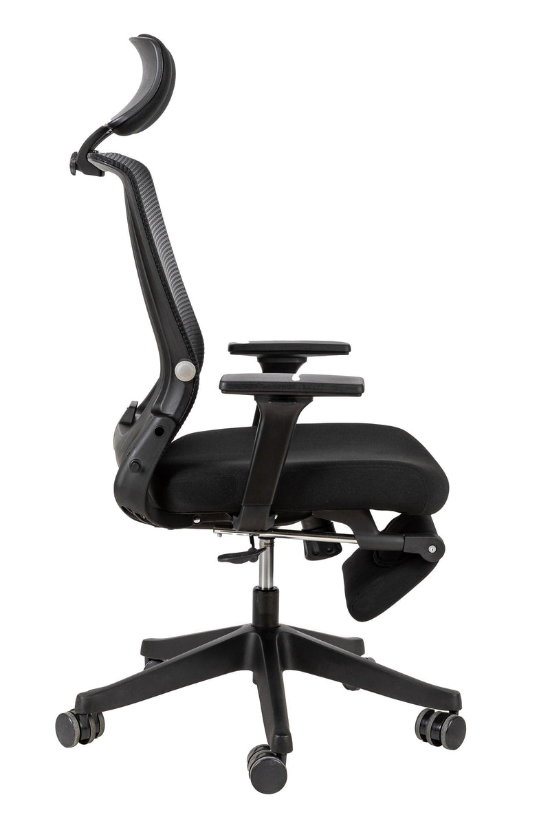 High Back Office Chair with 2d armrest and foot rest, tilt function max 128°,Black - Urban Living Furniture (Los Angeles, CA)