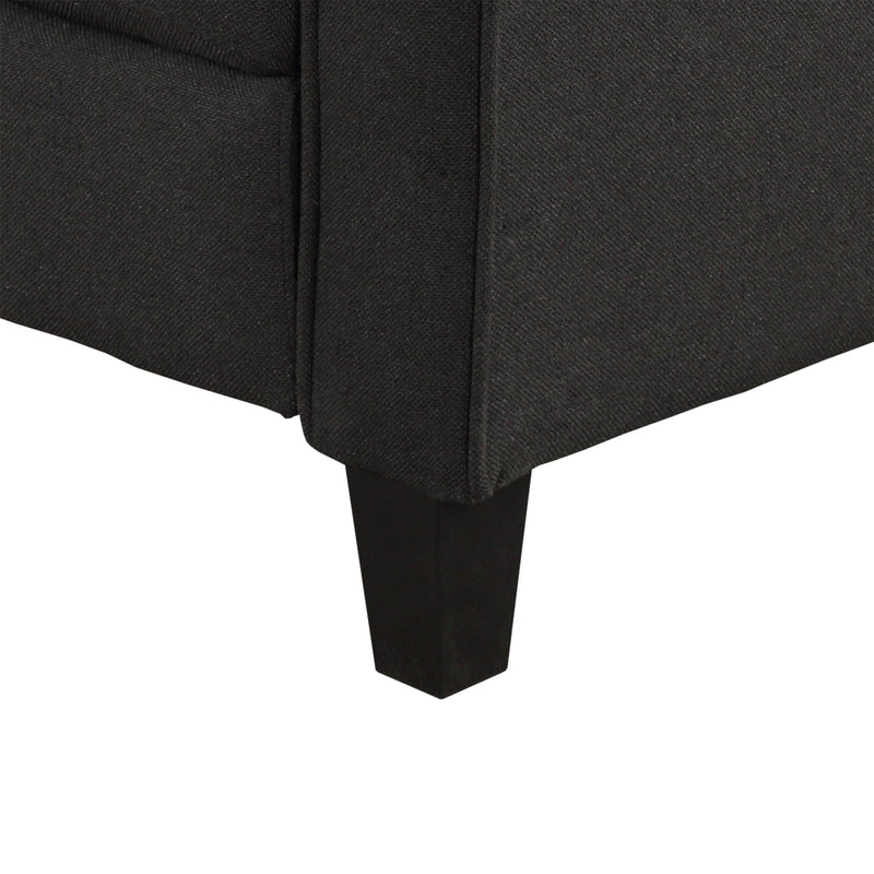 Living Room Furniture Armrest Single Sofa (Black) - Urban Living Furniture (Los Angeles, CA)