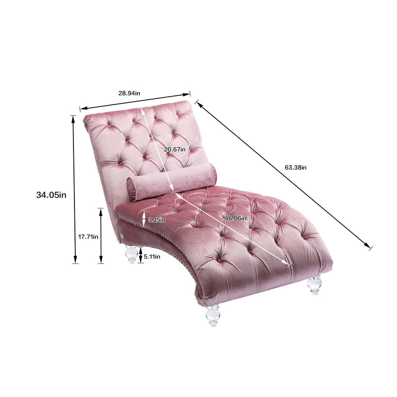 Leisure concubine sofa  with  acrylic  feet - Urban Living Furniture (Los Angeles, CA)