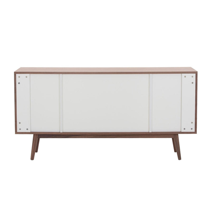 Modern Sideboard with 4 Door, Buffet Cabinet,Storage Cabinet, Buffet Table Anti-Topple Design, and Large Countertop Walnut - Urban Living Furniture (Los Angeles, CA)