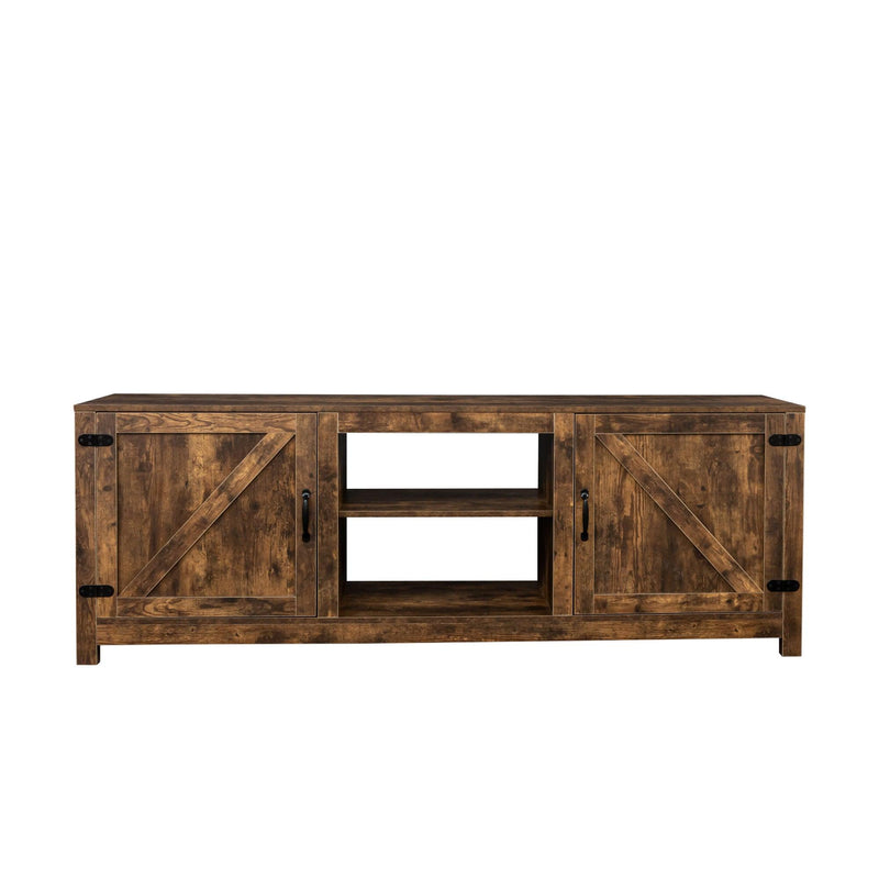 Farmhouse TV Stand,  Wood Entertainment Center Media Console withStorage - Urban Living Furniture (Los Angeles, CA)