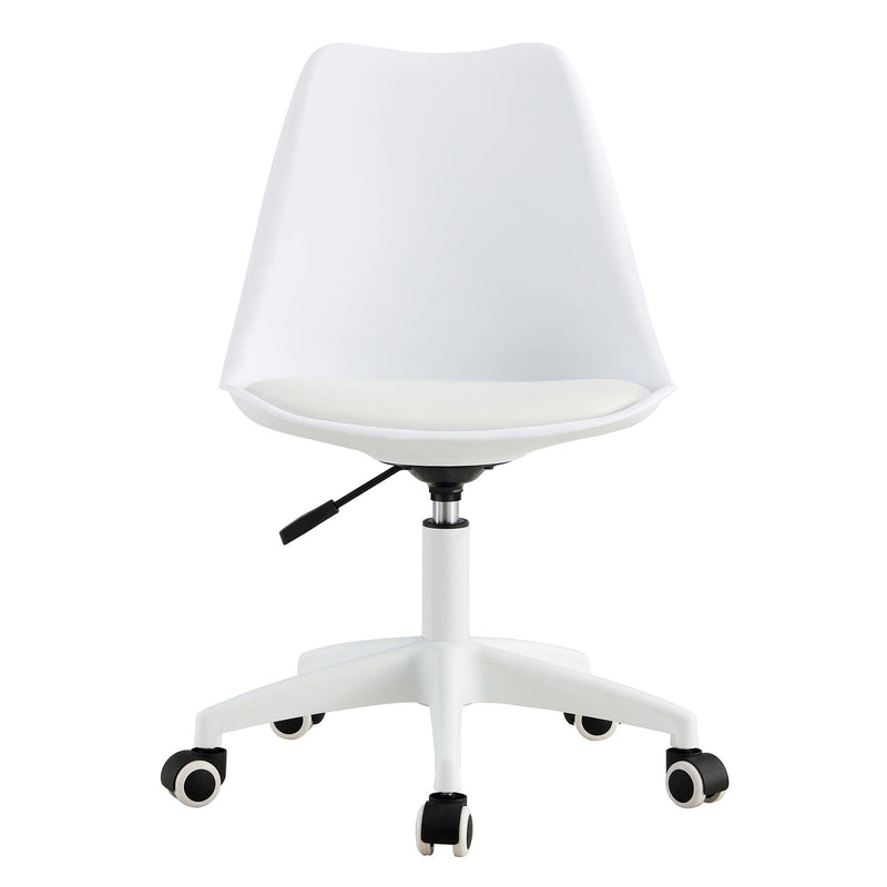 Modern Home Office Desk Chairs, Adjustable 360 °Swivel  Chair Engineering  Plastic Armless Swivel Computer  Chair With Wheels for Living Room, Bed Room Office Hotel Dining Room and White. - Urban Living Furniture (Los Angeles, CA)