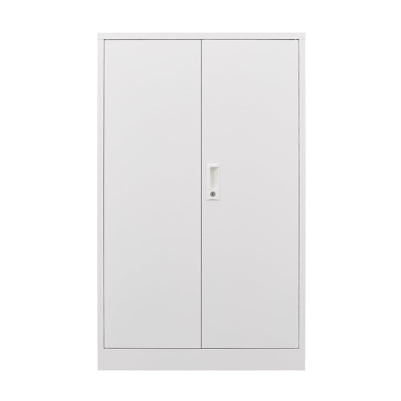 MetalStorage Cabinet with Locking Doors and Adjustable Shelf, Folding FilingStorage Cabinet , FoldingStorage Locker Cabinet for Home Office,School,Garage, White - Urban Living Furniture (Los Angeles, CA)