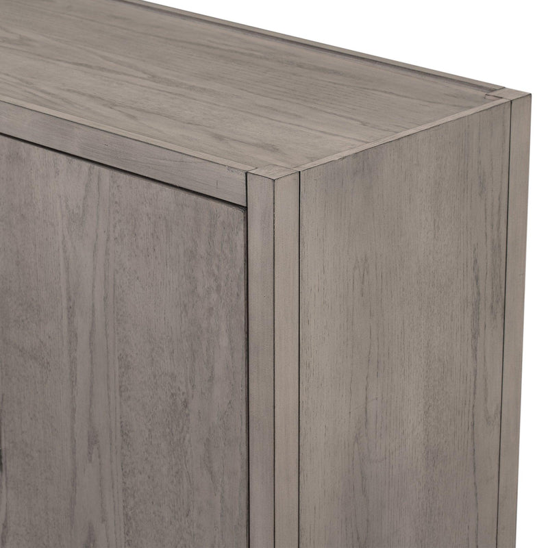 Storage Cabinet Sideboard Wooden Cabinet with 3 Metal handles and 3 Doors for Hallway, Entryway, Living Room, Bedroom, Adjustable Shelf - Urban Living Furniture (Los Angeles, CA)