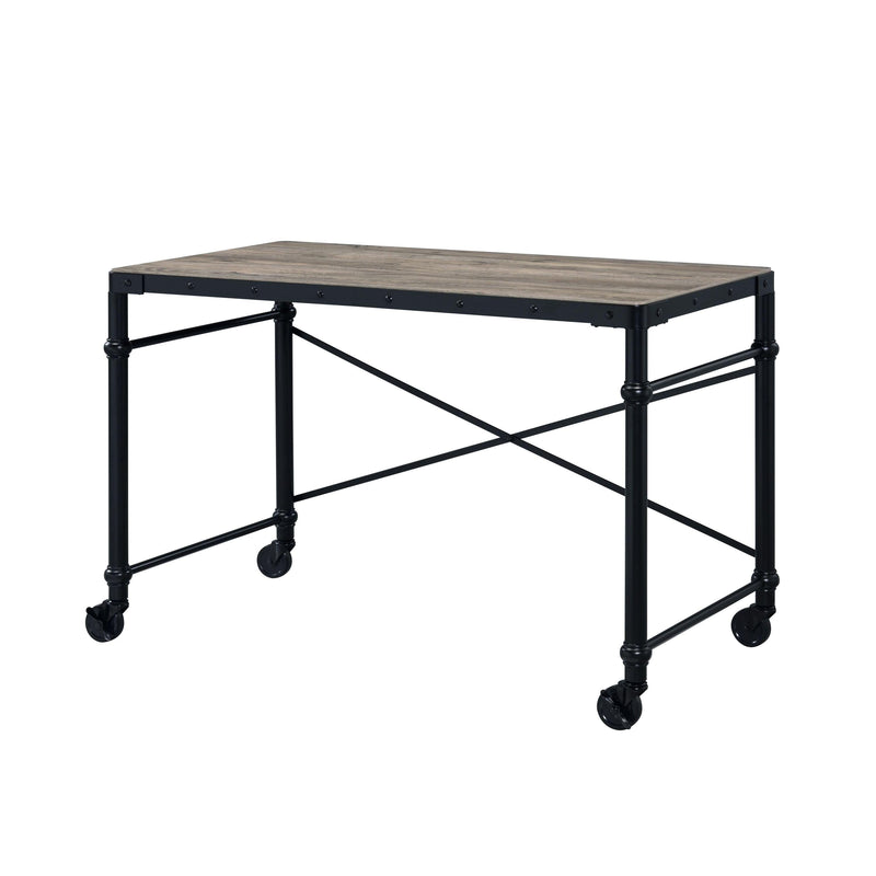 ACME Oklarth Writing Desk in Rustic Oak & Black Finish OF00103 - Urban Living Furniture (Los Angeles, CA)