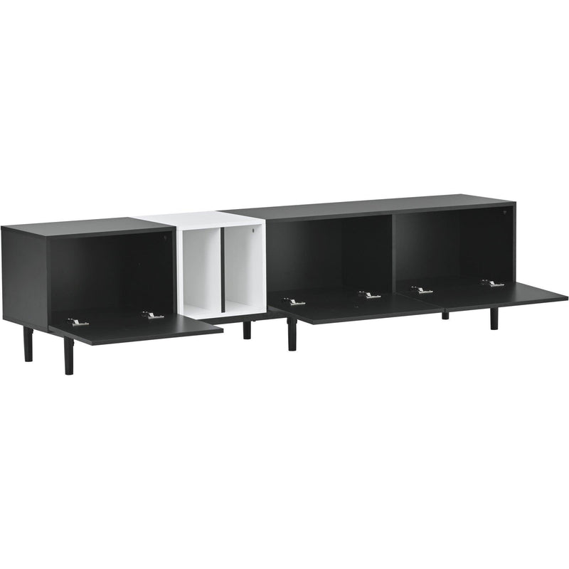 Modern TV Stand for 80’’ TV with 3 Doors, Media Console Table, Entertainment Center with LargeStorage Cabinet for Living Room, Bedroom - Urban Living Furniture (Los Angeles, CA)