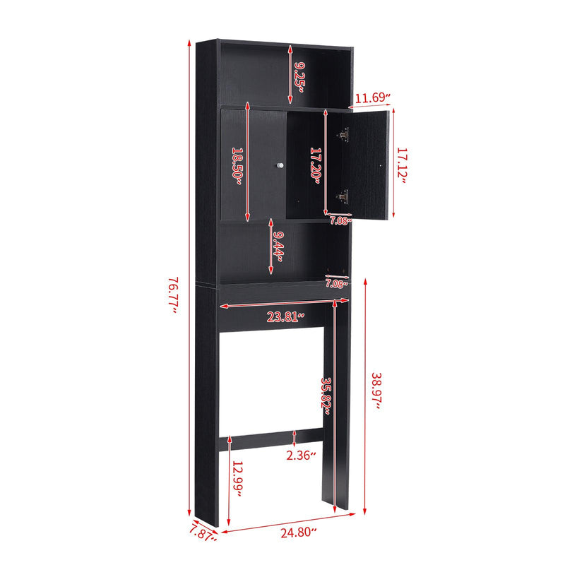 Home Bathroom Shelf Over-The-Toilet, Bathroom SpaceSaver, Bathroom, TolliletStorage cabinet