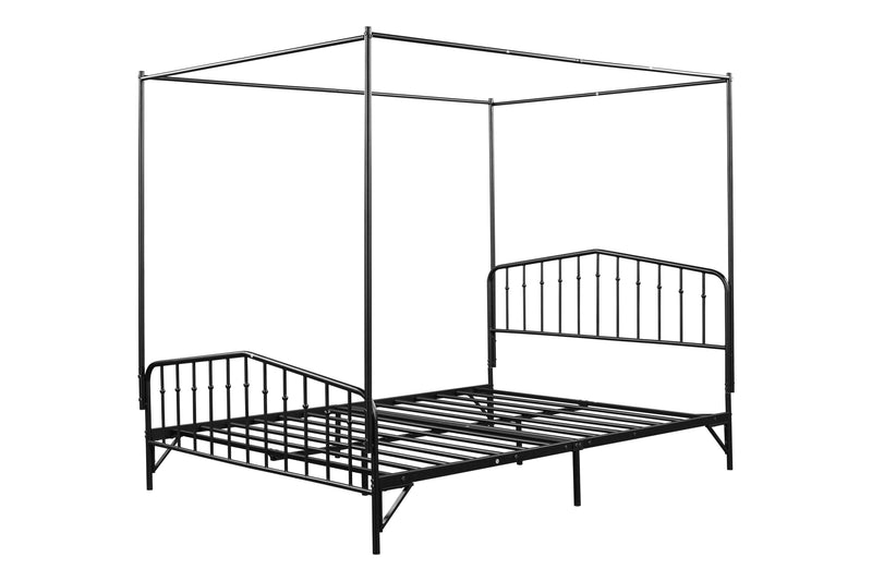 Detachable Queen Anti-Noise Metal Canopy Bed - Urban Living Furniture (Los Angeles, CA)