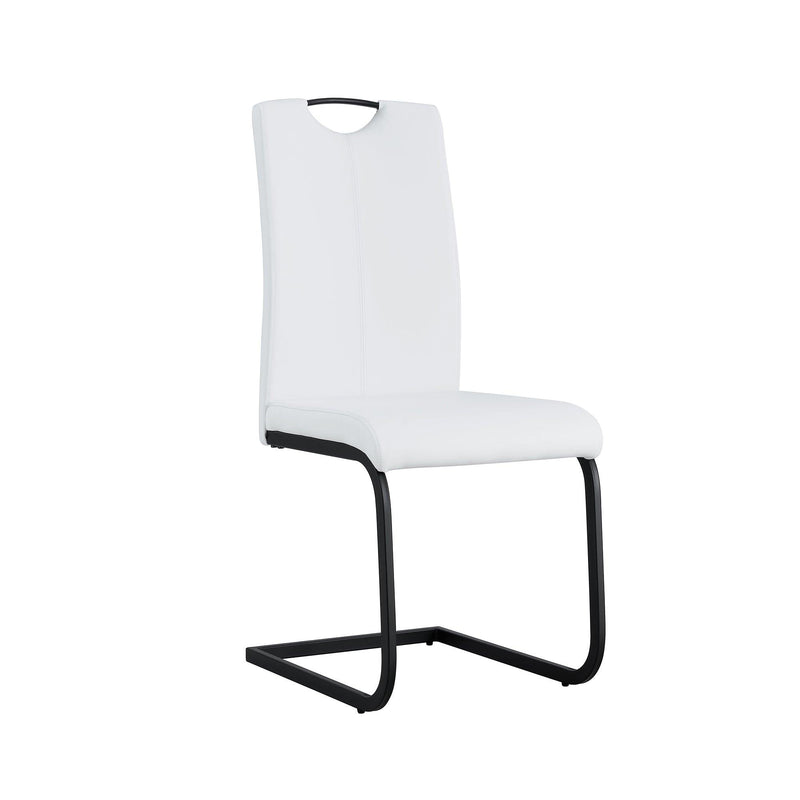 Dining chairs set of 2, White PU ChairModern kitchen chair with metal leg - Urban Living Furniture (Los Angeles, CA)