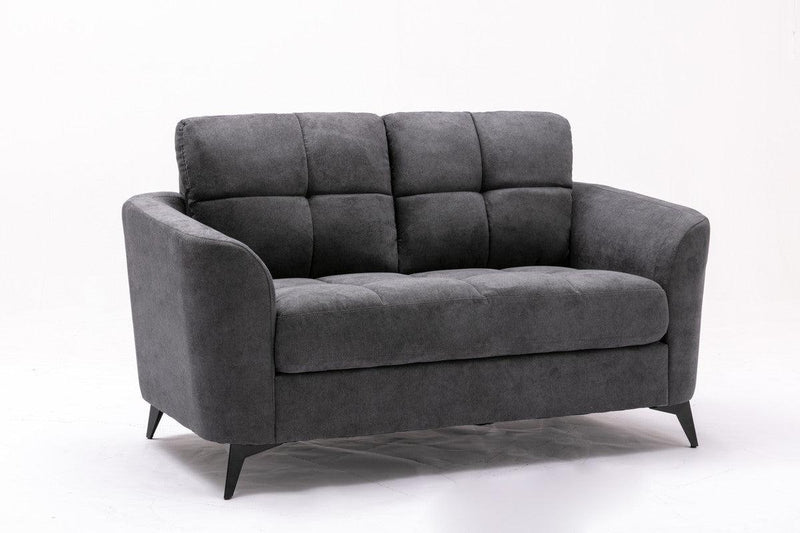 Callie Gray Velvet Fabric Sofa Loveseat Living Room Set - Urban Living Furniture (Los Angeles, CA)