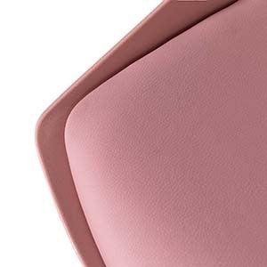 Home Office Desk Chair Computer Chair Fashion Ergonomic Task Working Chair with Wheels Height Adjustable Swivel PU Leather Pink