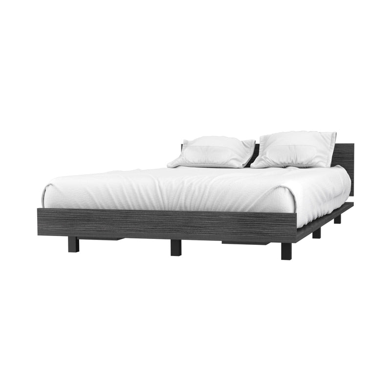 Nimmo Twin Bed Frame Smokey Oak - Urban Living Furniture (Los Angeles, CA)