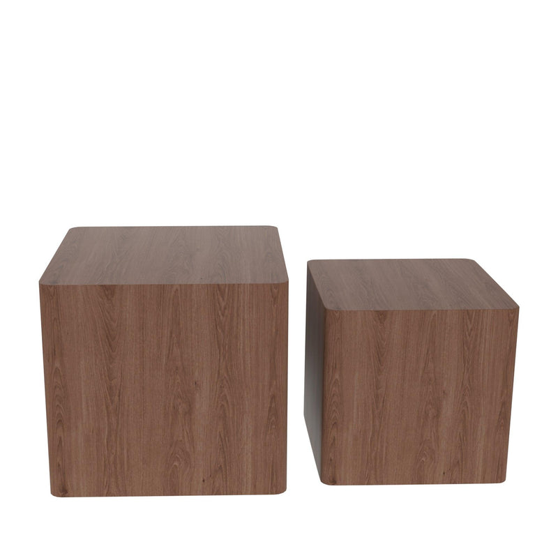 MDF Nesting table/side table/coffee table/end table for living room,office,bedroom Walnut，set of 2 - Urban Living Furniture (Los Angeles, CA)