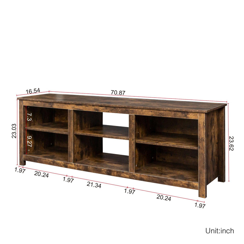 Living room TV stand furniture with 6Storage compartments and 1 shelf cabinet, high-quality particle board - Urban Living Furniture (Los Angeles, CA)