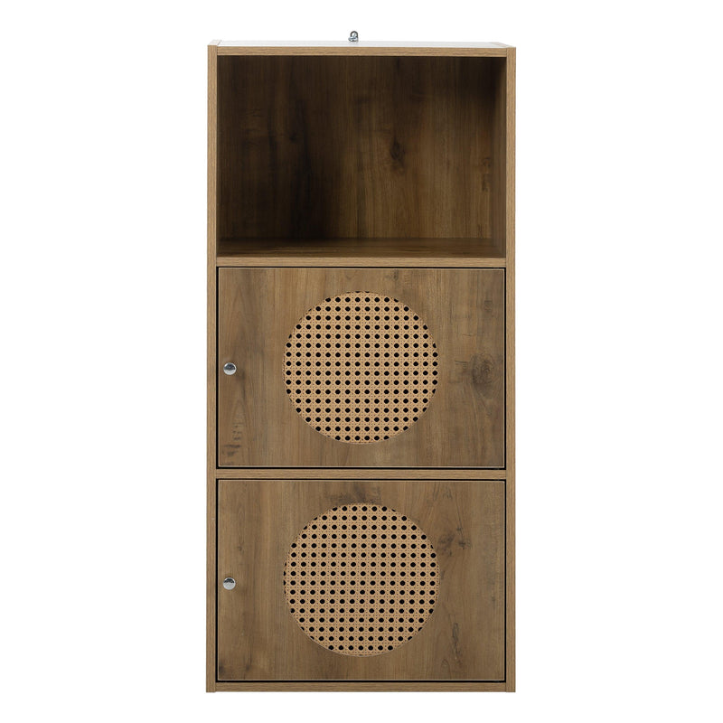 BathroomStorage cabinet,smallStorage cabinet,ratten locker,Children's bookcase，living room, bedroom, home office floor cabinet, rustic brown - Urban Living Furniture (Los Angeles, CA)