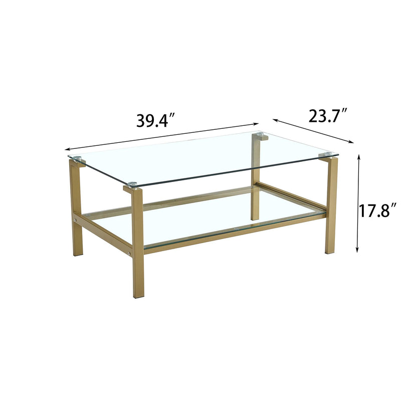 Clear Glass Clear Coffee Table - Urban Living Furniture (Los Angeles, CA)