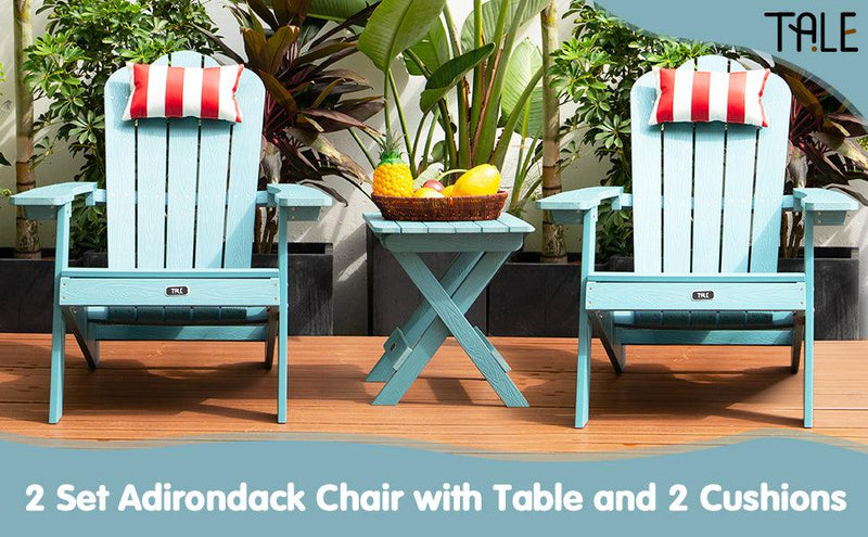 TALE Adirondack Chair Backyard Furniture Painted Seat Pillow Red - Urban Living Furniture (Los Angeles, CA)