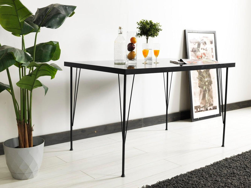 Furnish Home Store Soler 4 Metal Legs 47" Wooden Top Writing and Computer  Desk for Home Office, Marble Black - Urban Living Furniture (Los Angeles, CA)