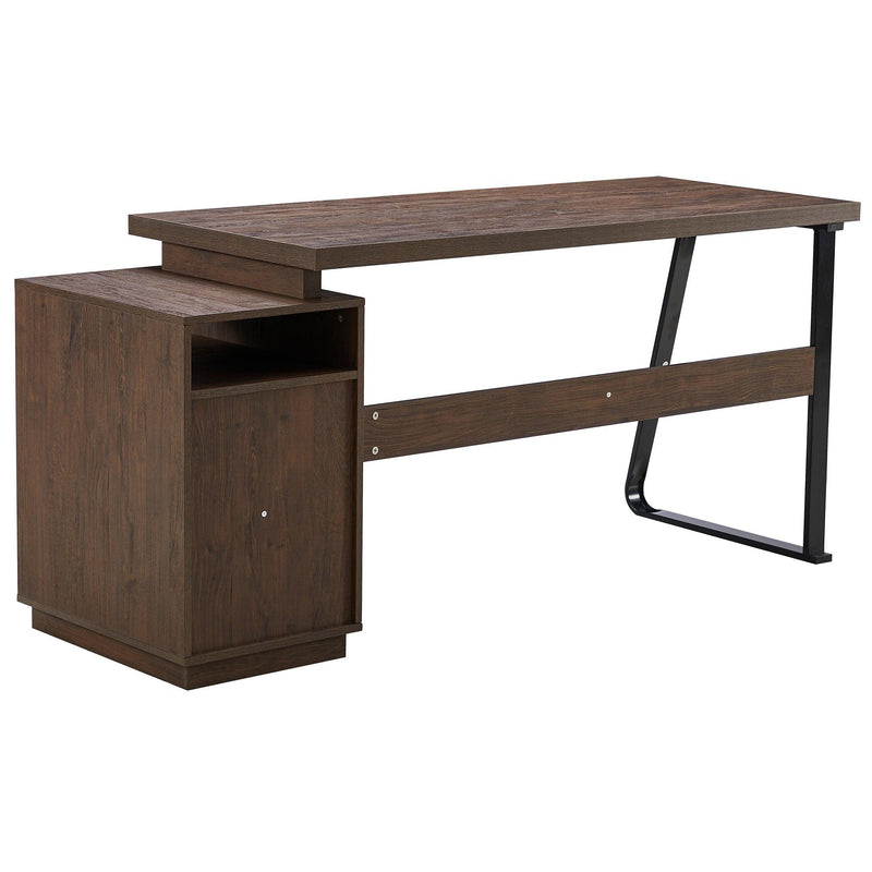 Home Office Computer Desk with Drawers/Hanging Letter-size Files, 65 inch Writing Study Table with Drawers - Urban Living Furniture (Los Angeles, CA)