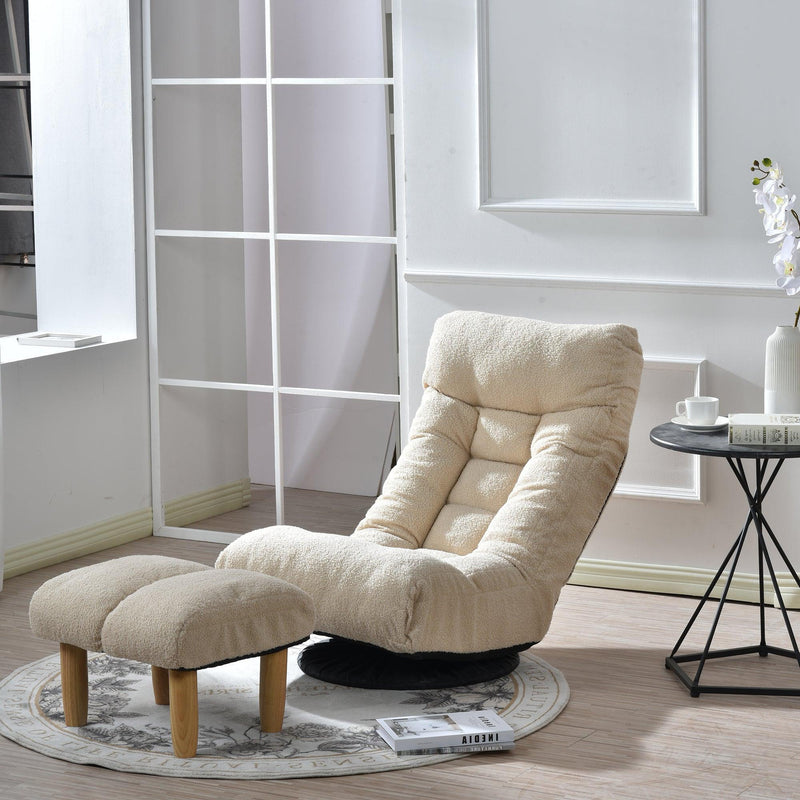 Single sofa reclining chair Japanese chair lazy sofa tatami balcony reclining chair leisure sofa adjustable chair - Urban Living Furniture (Los Angeles, CA)