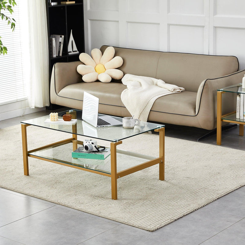 Clear Glass Clear Coffee Table - Urban Living Furniture (Los Angeles, CA)