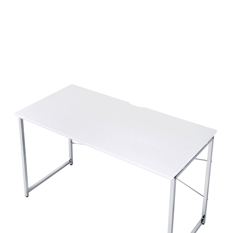 ACME Tennos Vanity Desk  in White & Chrome Finish AC00903 - Urban Living Furniture (Los Angeles, CA)