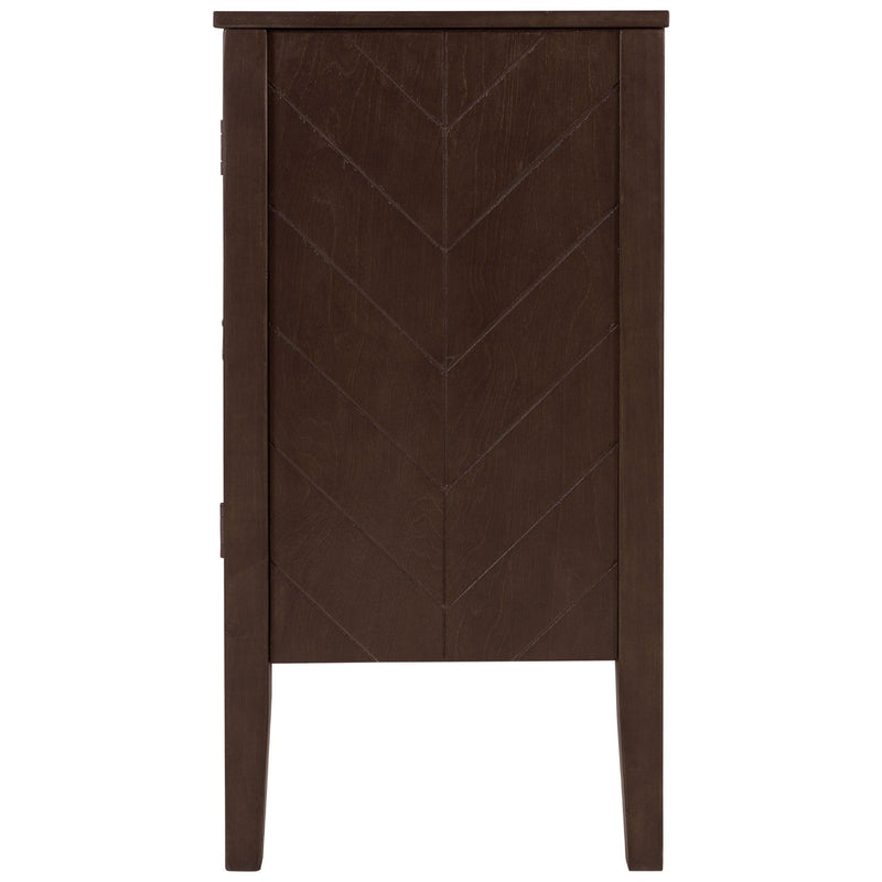 AccentStorage Cabinet Wooden Cabinet with Adjustable Shelf, Antique Gray, Entryway, Living Room, Bedroom - Urban Living Furniture (Los Angeles, CA)