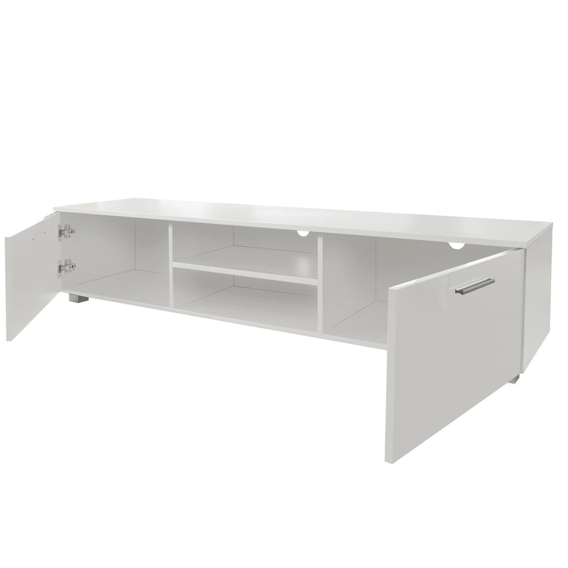 White TV Stand for 70 Inch TV Stands, Media Console Entertainment Center Television Table, 2Storage Cabinet with Open Shelves for Living Room Bedroom - Urban Living Furniture (Los Angeles, CA)