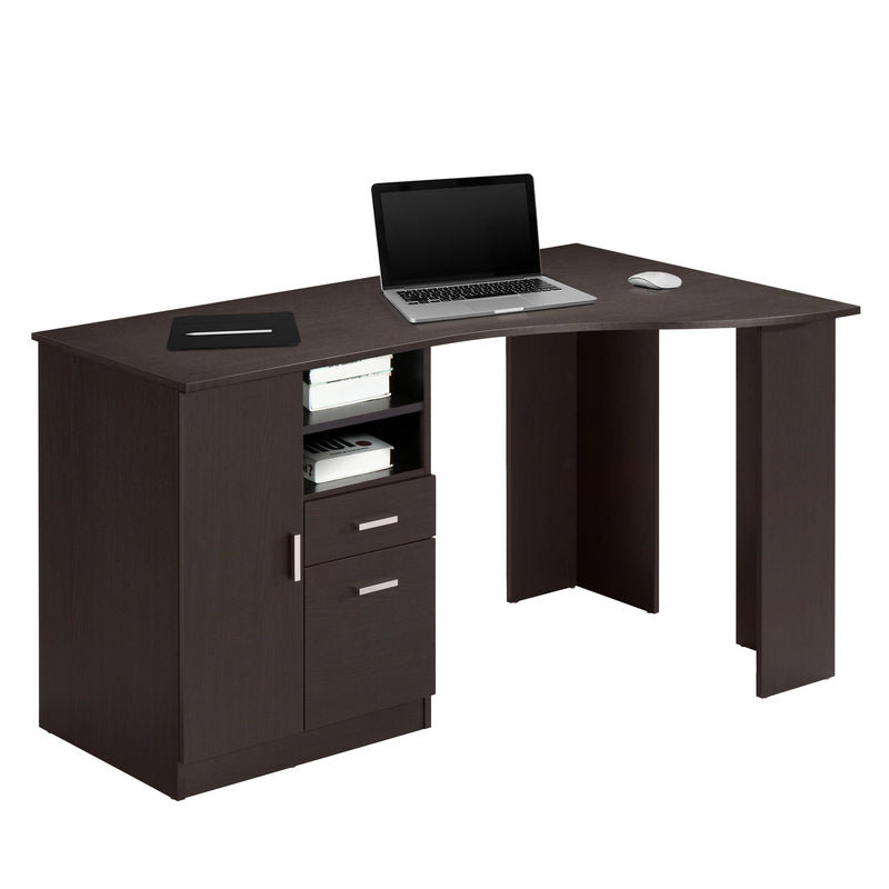 Techni Mobili Classic Office Desk withStorage, Espresso - Urban Living Furniture (Los Angeles, CA)