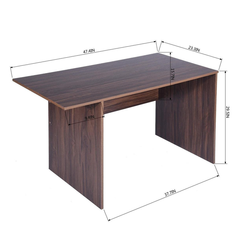 47.4" L Computer Desk with movable bookcase, brown - Urban Living Furniture (Los Angeles, CA)