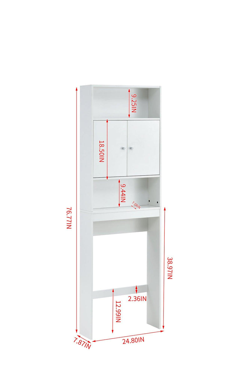 Home Bathroom Shelf Over-The-Toilet, Bathroom SpaceSaver, Bathroom, TolliletStorage cabinet,WHITE,MDF BOARD - Urban Living Furniture (Los Angeles, CA)