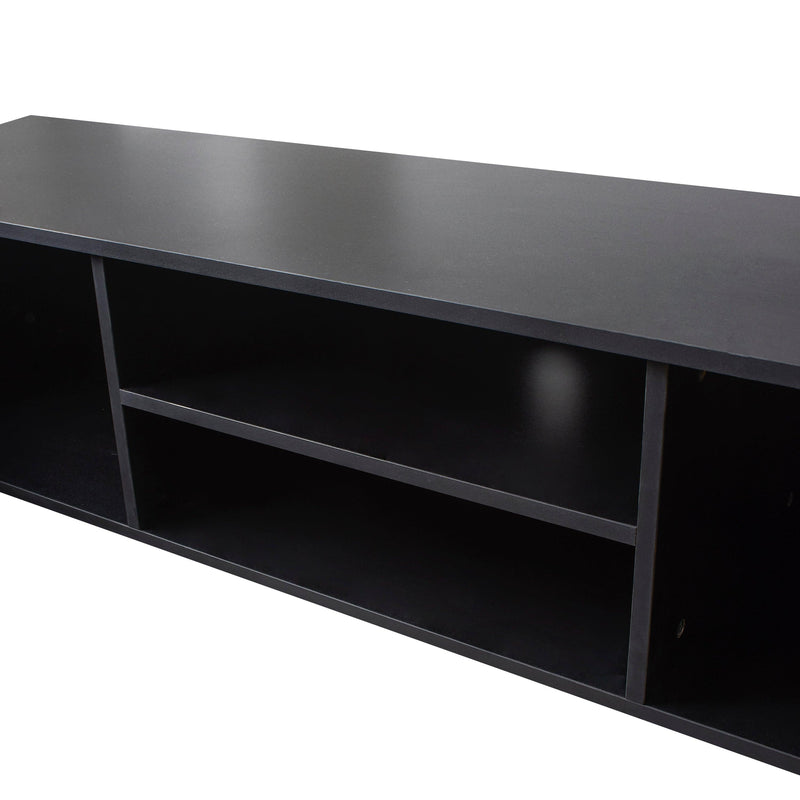 Black TV Stand for 70 Inch TV Stands, Media Console Entertainment Center Television Table, 2Storage Cabinet with Open Shelves for Living Room Bedroom - Urban Living Furniture (Los Angeles, CA)