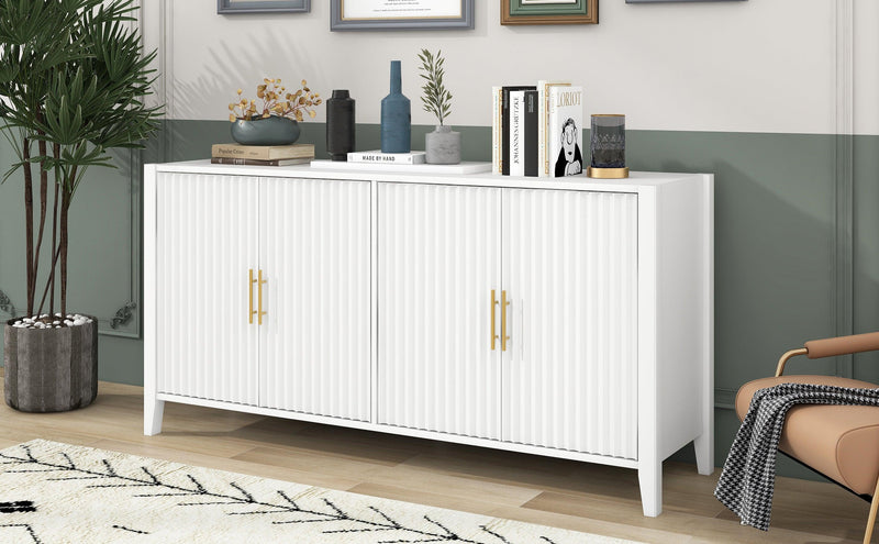 AccentStorage Cabinet Sideboard Wooden Cabinet with Metal Handles for Hallway, Entryway, Living Room, Bedroom - Urban Living Furniture (Los Angeles, CA)