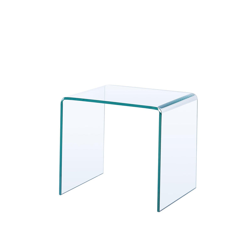 Small Clear Glass Side & End Table, Tempered Glass End Table Small Coffee Table - Urban Living Furniture (Los Angeles, CA)