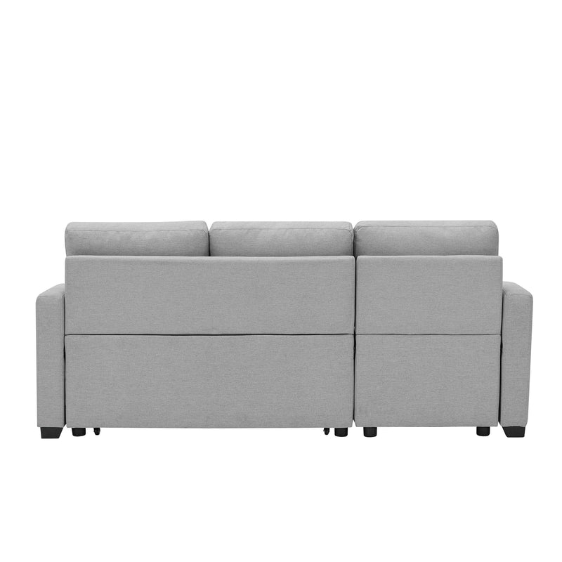 9191 Light gray pull-outStorage sofa