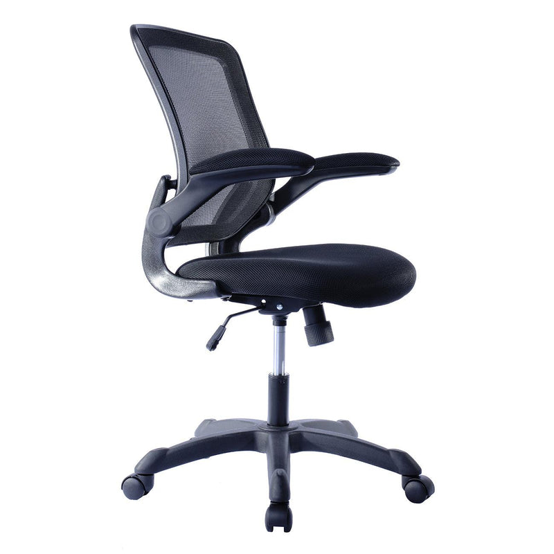 Techni Mobili Mesh Task Office Chair with Flip-Up Arms, Black - Urban Living Furniture (Los Angeles, CA)