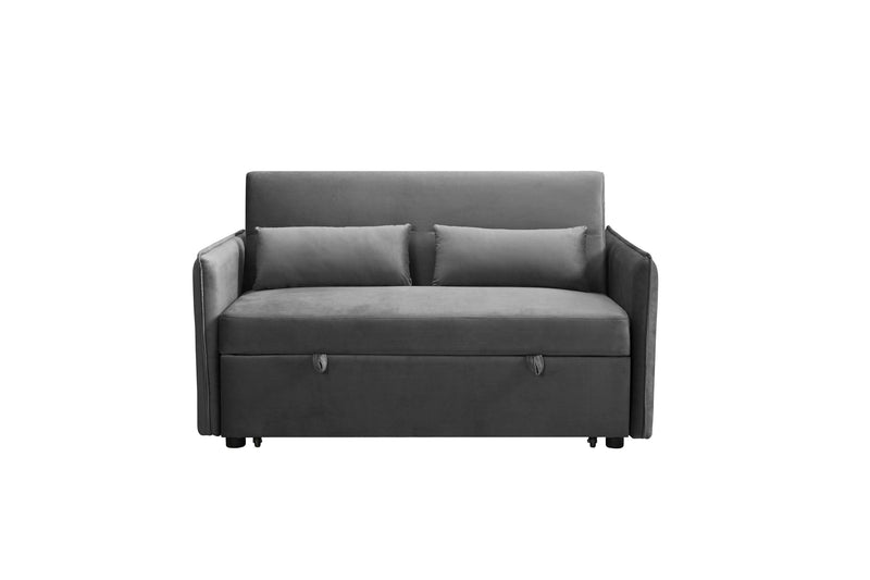 Pull Out Sofa Bed,Modern Adjustable Pull Out Bed Lounge Chair with 2 Side Pockets, 2 Pillows for Home Office - Urban Living Furniture (Los Angeles, CA)