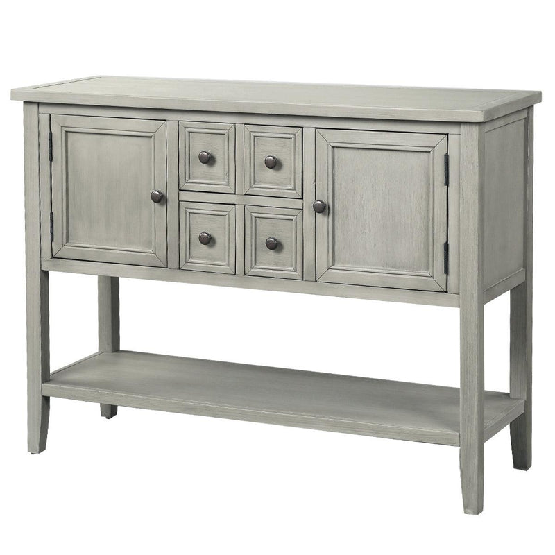 Cambridge Series Buffet Sideboard Console Table with Bottom Shelf (Antique Gray) - Urban Living Furniture (Los Angeles, CA)