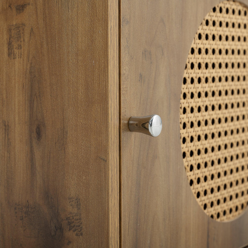 BathroomStorage cabinet,smallStorage cabinet,ratten locker,Children's bookcase，living room, bedroom, home office floor cabinet, rustic brown - Urban Living Furniture (Los Angeles, CA)