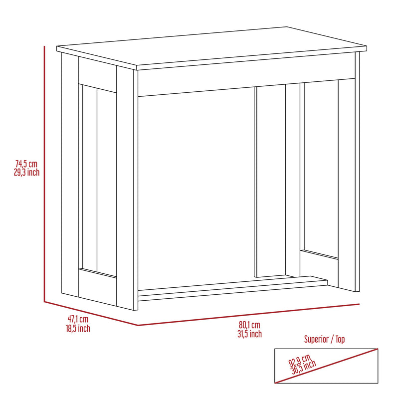 Berwick Rectangle Writing Desk Light Grey - Urban Living Furniture (Los Angeles, CA)