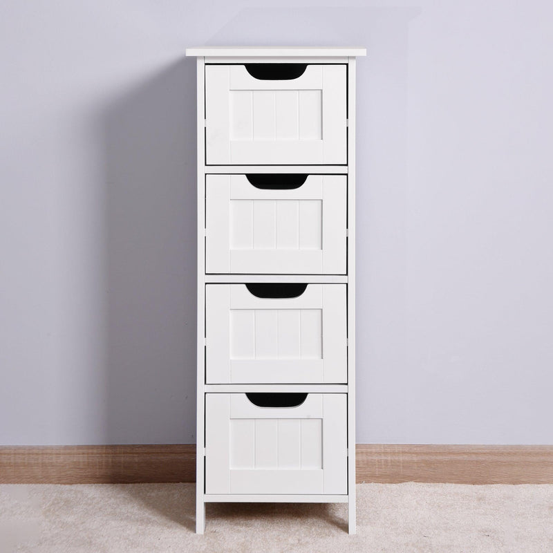 White BathroomStorage Cabinet, Freestanding Cabinet with Drawers - Urban Living Furniture (Los Angeles, CA)