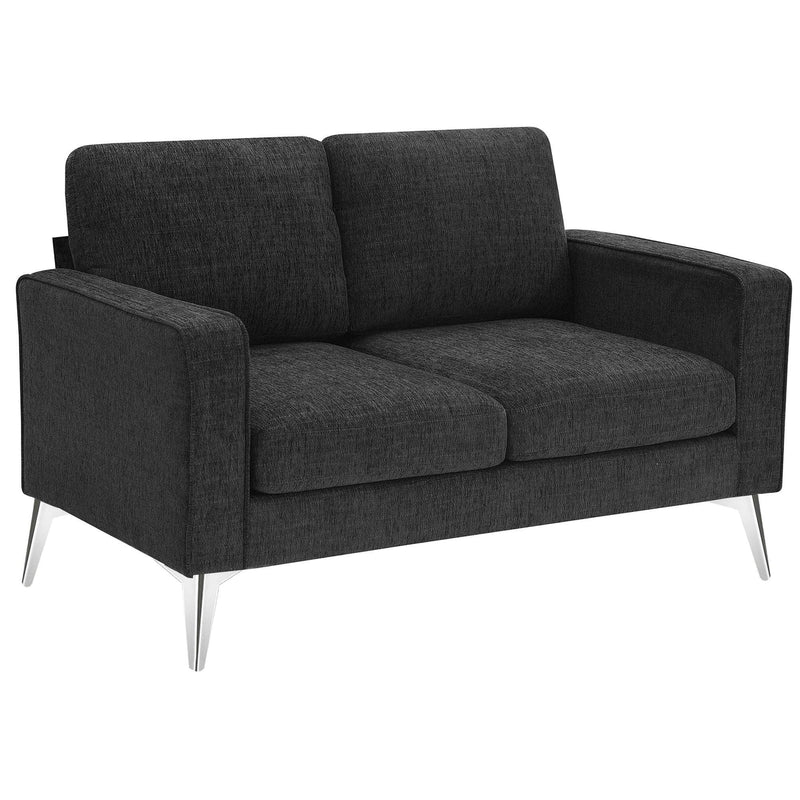 Modern 3-Piece Sofa Sets with Sturdy Metal Legs,Linen Upholstered Couches Sets Including 3-Seat Sofa, Loveseat and Single Chair for Living Room Furniture Set (1+2+3 Seat) - Urban Living Furniture (Los Angeles, CA)