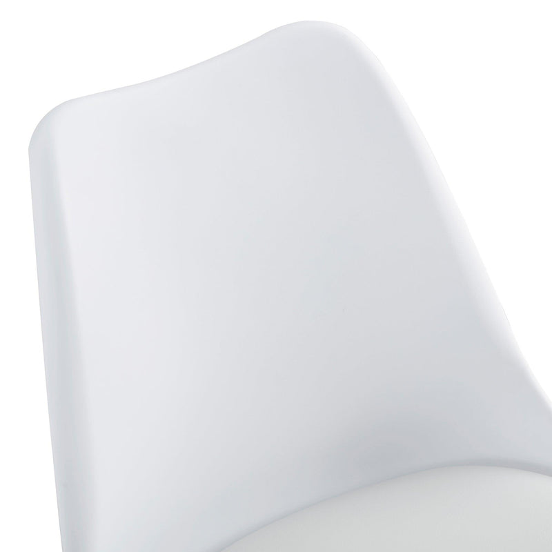 Modern Home Office Desk Chairs, Adjustable 360 °Swivel  Chair Engineering  Plastic Armless Swivel Computer  Chair With Wheels for Living Room, Bed Room Office Hotel Dining Room and White. - Urban Living Furniture (Los Angeles, CA)