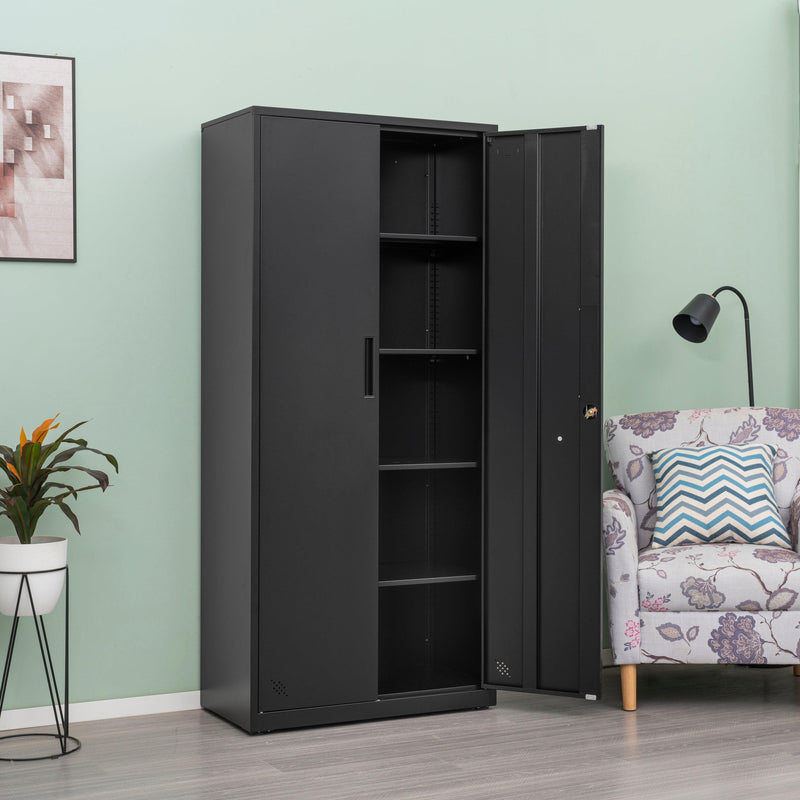 HighStorage Cabinet with 2 Doors and 4 Partitions to Separate 5Storage Spaces, Home/ Office Design - Urban Living Furniture (Los Angeles, CA)