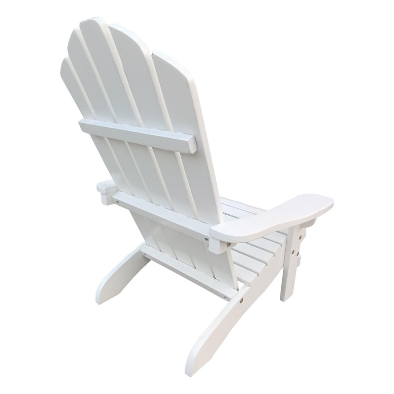 Outdoor or indoor Wood children Adirondack chair,white
